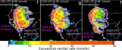 Convective rainfall rate