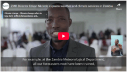 ZMD Director Edson Nkonde explains weather and climate services in Zambia 